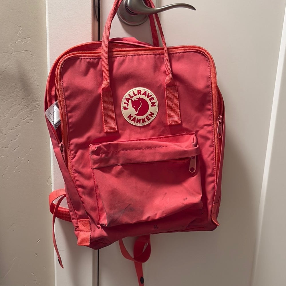 Fjallraven Kanken Kids Backpack in Red